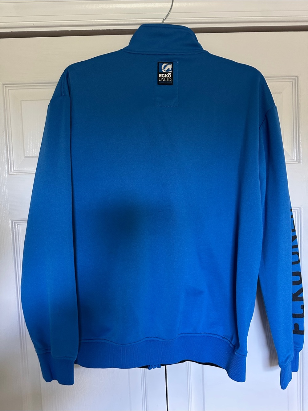 Blue and Black Striped Full-Zip Jacket - Picture 6 of 8